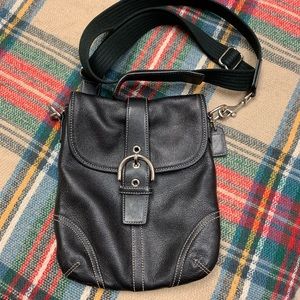 Leather coach crossbody.